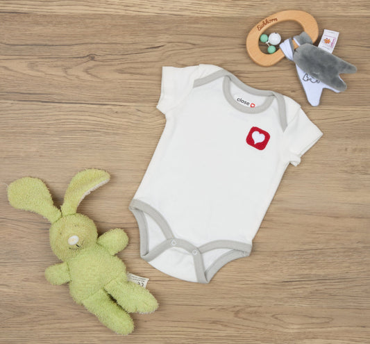 Close Organic Cotton Short-sleeved Romper