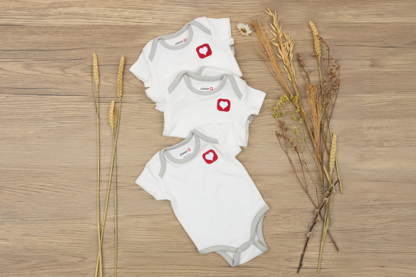 Close Organic Cotton Short-sleeved Romper